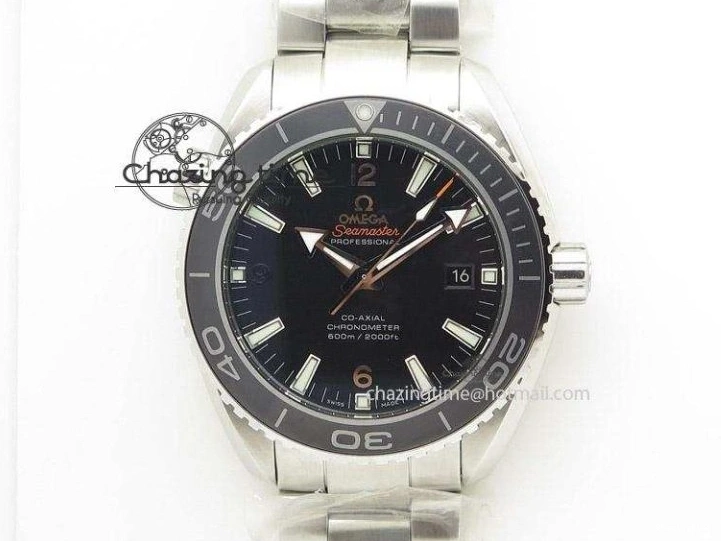 0521 Planet Ocean 45.5mm Big Blue Real Ceramic VSF 1:1 Best Edition on Blue Rubber Strap A8906 Super Clone Unique 7896